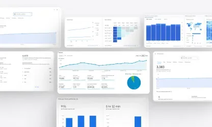 Collage of HVAC campaign analytics screens