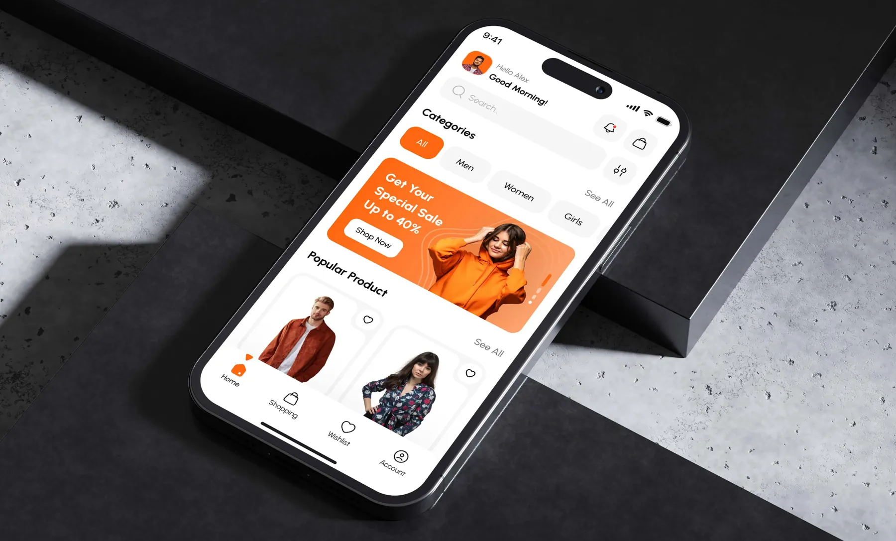 Terra Space mobile app design by 360Kreations